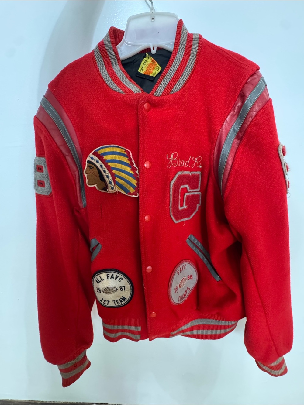 Red Varsity Jacket Men’s Large